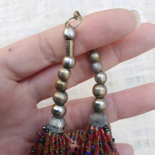 Indian vintage necklace from the 90s like new, multicolored