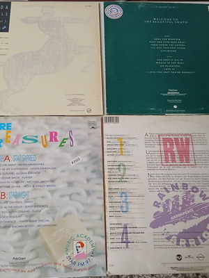 90's pop records used, set