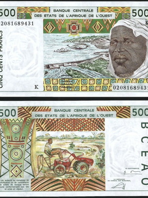 Σενεγάλη 500 Francs 2002 καινούργιο