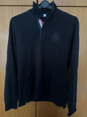 Moncler Long-Sleeve Shirt Black Medium like new