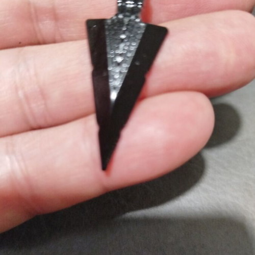 Men's Black Arrow Pendant made of stainless steel new