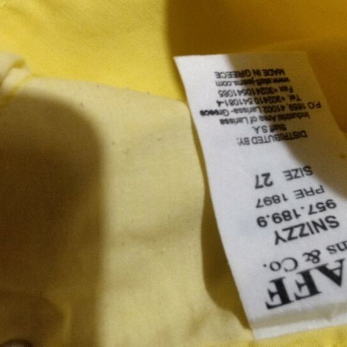 Staff Snizzy cotton jeans like new, yellow, skinny fit