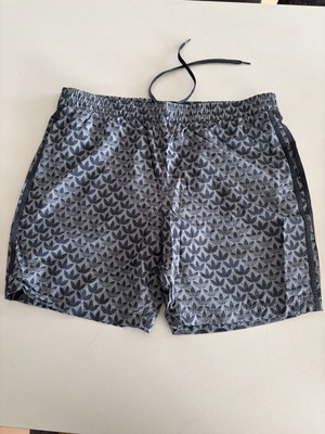 Adidas Originals Monogram Swim Shorts Black White HT4417 Size 2XL like new