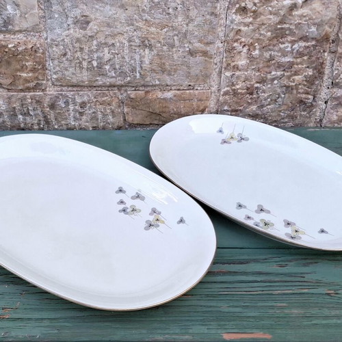 Πιατέλες πορσελάνης vintage Alka Kunst Bavaria Carina σετ 2 σαν καινούργιο