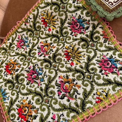 German vintage pillows, set of 3, 30-35cm