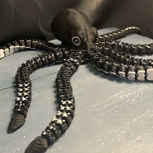 Custom Flexi Octopus Fidget Toy 3D Printed, new
