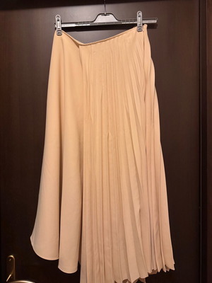 Massimo Dutti women's skirt new, asymmetrical, beige and yellow, size L