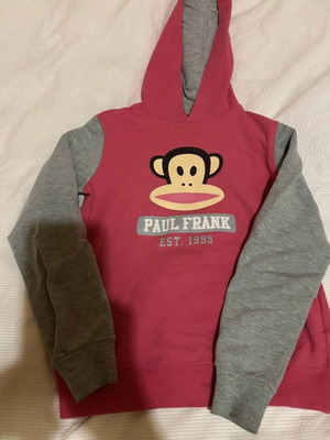 Paul Frank sweatshirt for girls 8 years like new, gray and pink