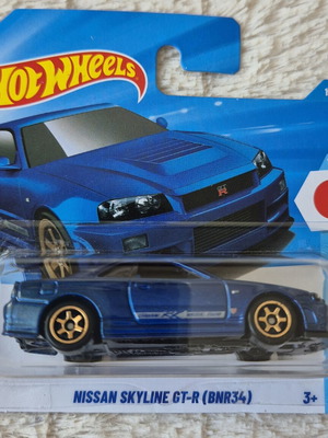 Hot Wheels Nissan Skyline GT-R (BNR34) μεταλλικό αυτοκίνητο, μπλε