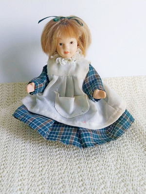 Vintage Small French Doll with Ceramic Body like new