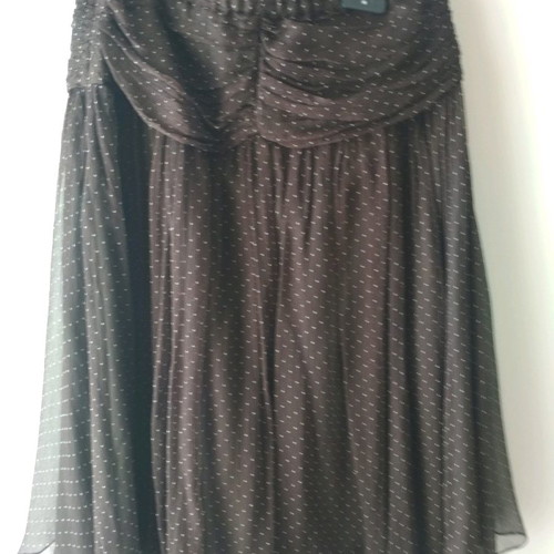 Zara skirt used brown polka dot size medium