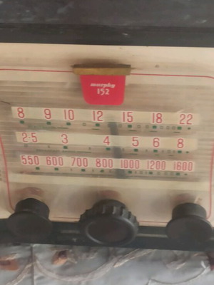 Vintage radio used from 1950