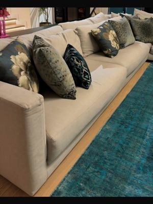 Large corner sofa like new, handmade, custom made 3.8x3 m