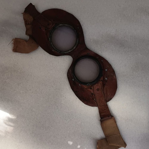 Authentic World War II military motorcycle goggles