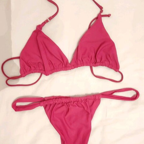 Burgundy Brazil bikini like new, size M
