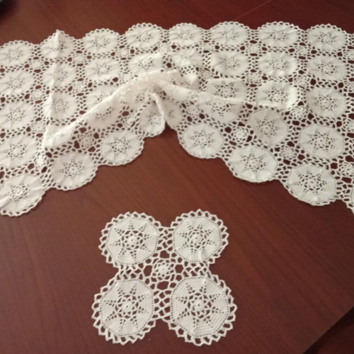 Handmade white lace doily new