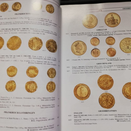 Coin auction catalogs like new, set of 2