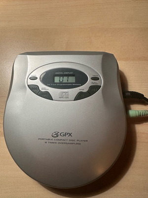 Discman GPX καινούργιο με headphones, οδηγίες χρήσης και τροφοδοτικό