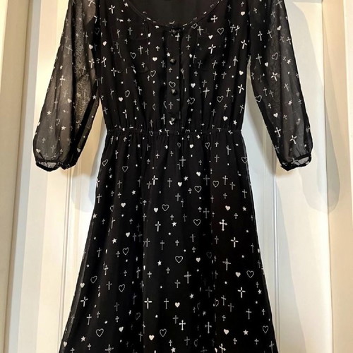 Bershka dresses like new, 2 pieces with transparent 3/4 sleeve