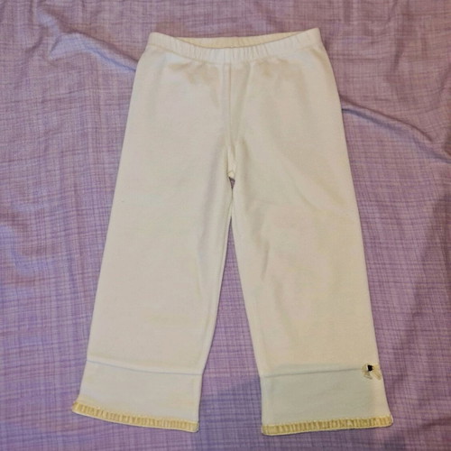 Velour sweatpants girl white cream Lapin House like new