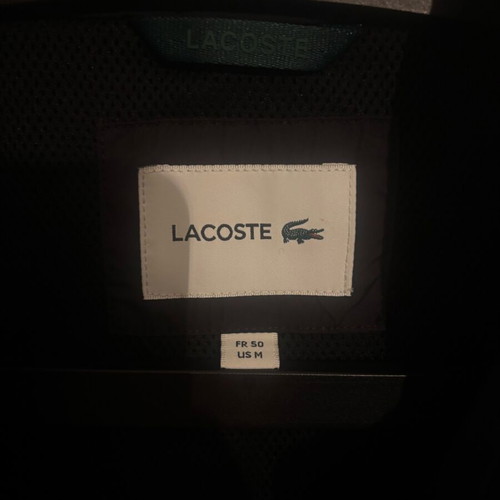 Lacoste Light Windbreaker Jacket New Black Size M
