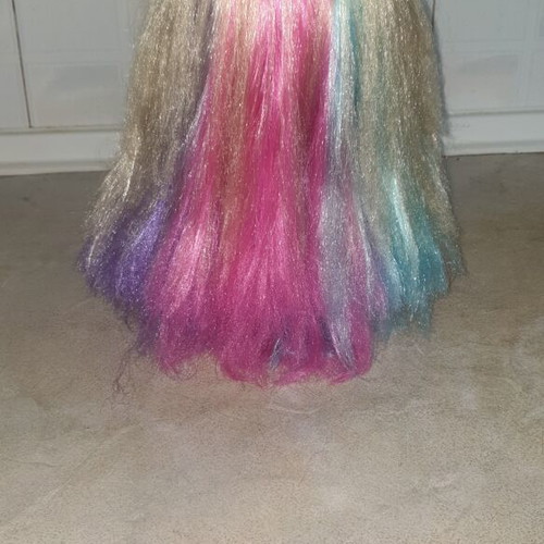 Barbie styling head doll with long blonde hair and nail care