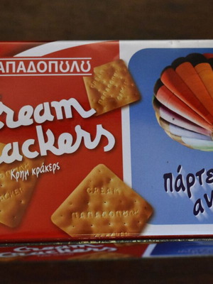 τσίγκινο συλλεκτικό κουτί cream crakers