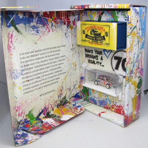 Matchbox x Mr. Brainwash '64 Austin Mini Cooper S new with packaging