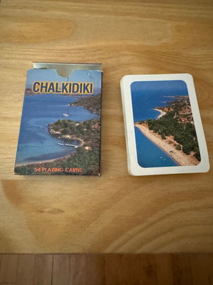 Chalkidiki playing cards like new with locations