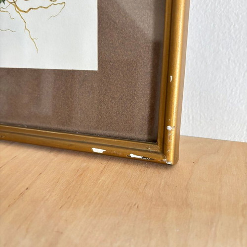 Vintage frame with floral design used, 27.5x27.5 cm