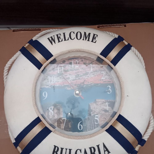 Clock wall analog used, souvenir from Bulgaria