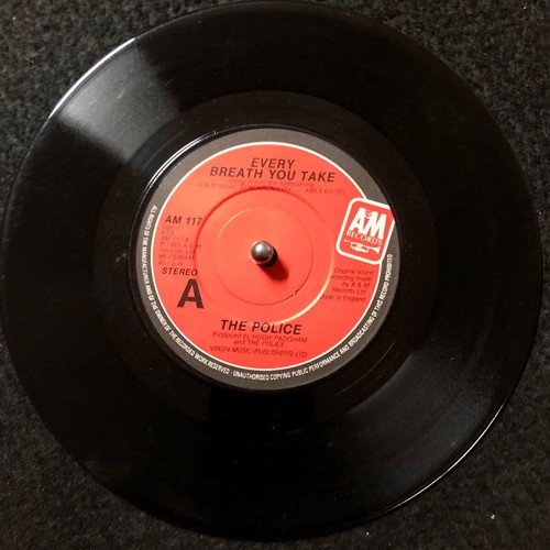 The Police Every Breath You Take Vinyl 7" Single like new, Rock