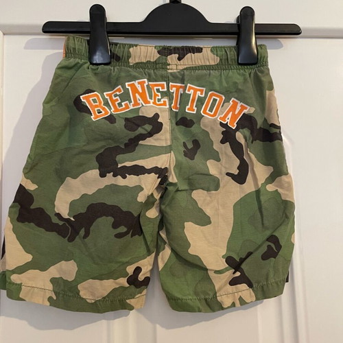 Benetton Παιδικό Σορτς Καμουφλάζ Μεταχειρισμένο, XS 4-5 Ετών
