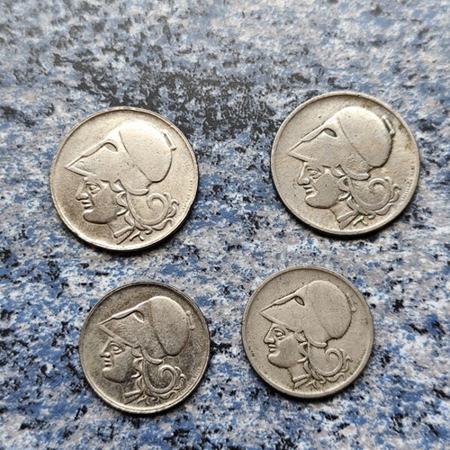 Greek coins 1926, like new, set of four