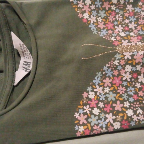 H & M khaki blouse used for 2-4 years old