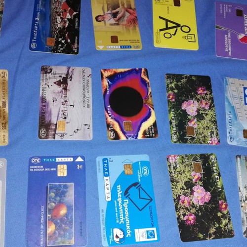 Phone cards used, pack of 576 pieces