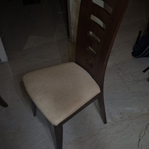 Dining table 90x200 cm with 6 chairs