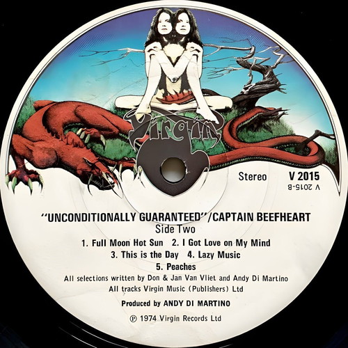Captain Beefheart and the Magic Band Unconditionally Guaranteed LP like new, rock
