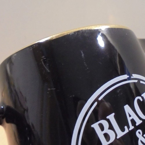 Black & White Scotch Whisky old promotional ceramic jug used