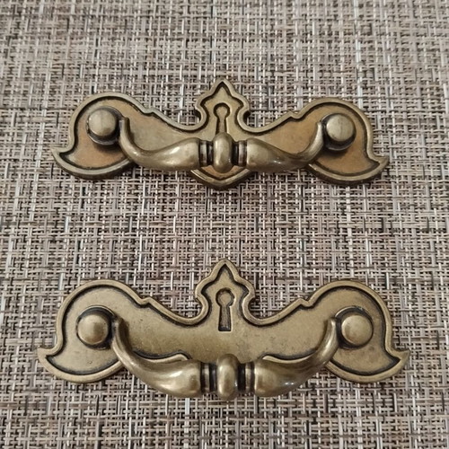 Chippendale style hanging furniture handles, set of 2