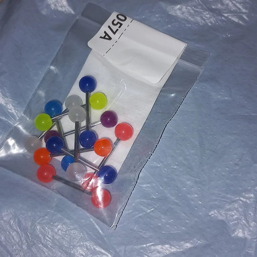 Piercing earrings pack of 10, new, acrylic