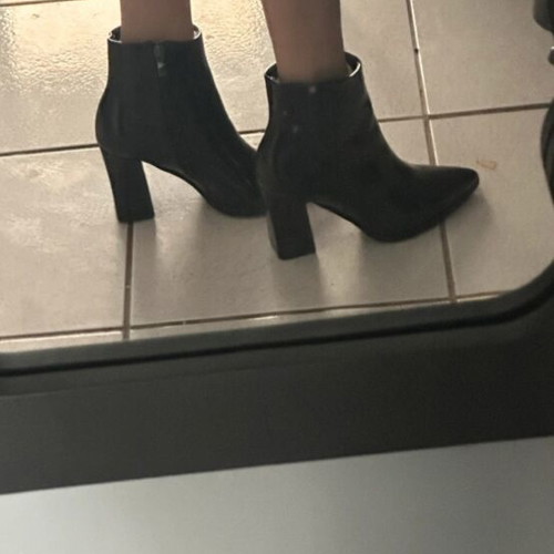 Low ankle boots like new, size 36, black A To Z Greek