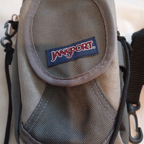 JanSport men's crossbody pouch like new, gray utility bag
