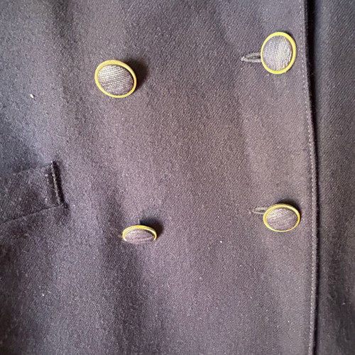 Winter jacket size 50 like new, dark blue, made of virgin wool