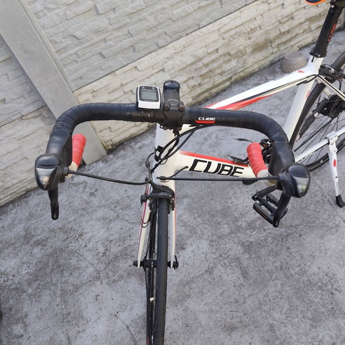 Road bike 29 inch used, red, with gears