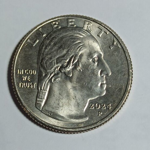 America 1/4 Dollar 2024P Uncirculated Bright Copper Nickel Coin