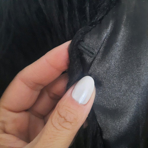 Black Fuzzy Jacket Celestino One Size like new