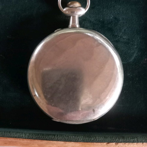 Doxa Swiss pocket watch used, silver, 1905, 70mm