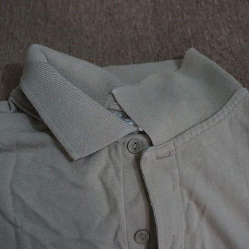 Men's polo shirt short sleeve like new, beige, size M