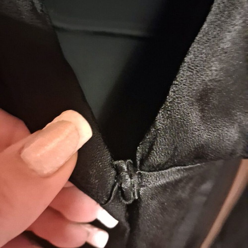 Satin shirt Vila black like new, button closure